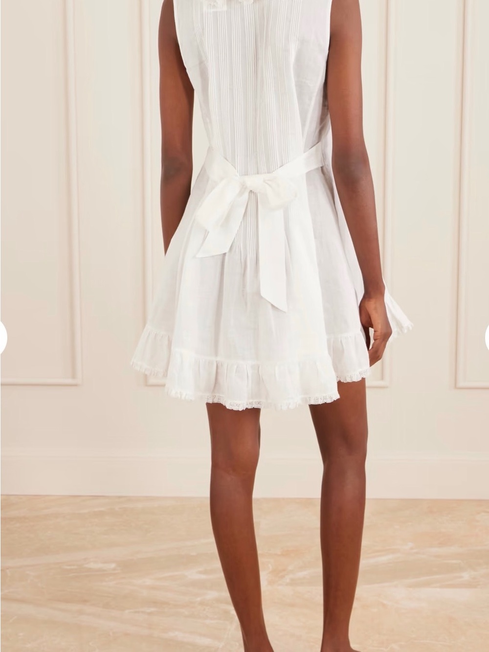 Doen Henrietta ruffled sleeveless midi dress Size Small - Picture 3 of 9